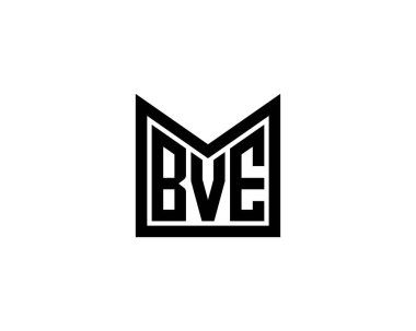 BVE logo tasarım vektör şablonu. BVE