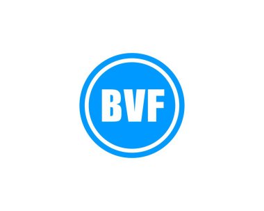 BVF logo tasarım vektör şablonu. BVF