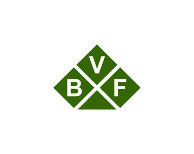 BVF logo tasarım vektör şablonu. BVF