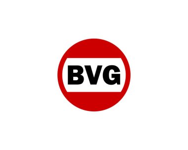 BVG logo tasarım vektör şablonu. BVG
