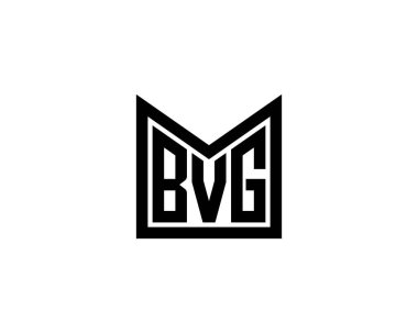BVG logo tasarım vektör şablonu. BVG