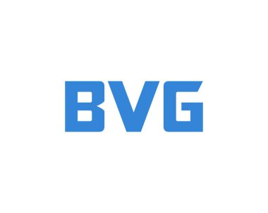 BVG logo tasarım vektör şablonu. BVG