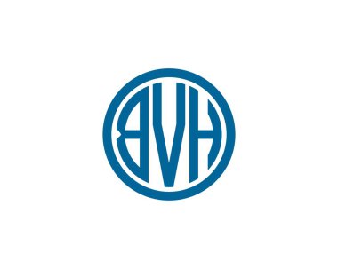 BVH logo tasarım vektör şablonu. BVH