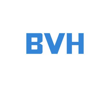 BVH logo tasarım vektör şablonu. BVH