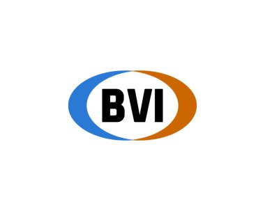 BVI logo tasarım vektör şablonu. BVI