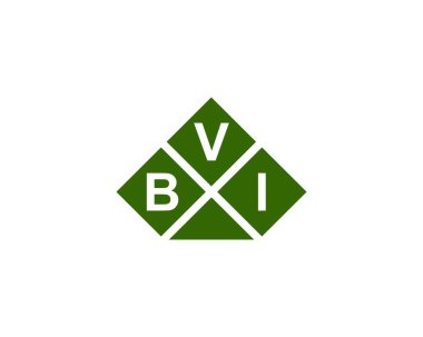 BVI logo tasarım vektör şablonu. BVI