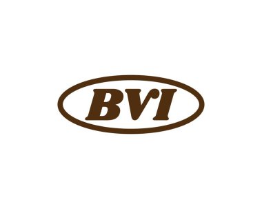 BVI logo tasarım vektör şablonu. BVI