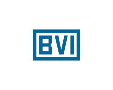 BVI logo tasarım vektör şablonu. BVI