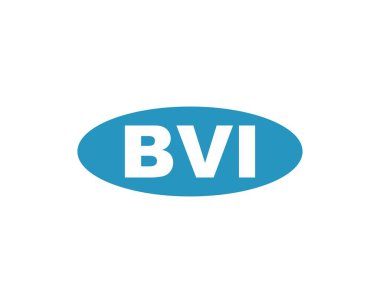 BVI logo tasarım vektör şablonu. BVI