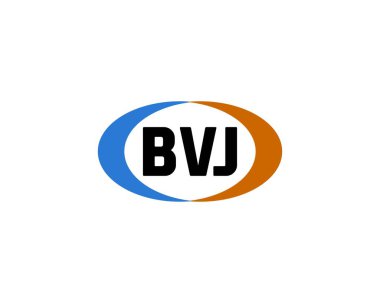 BVJ logo tasarım vektör şablonu. BVJ
