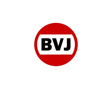 BVJ logo tasarım vektör şablonu. BVJ