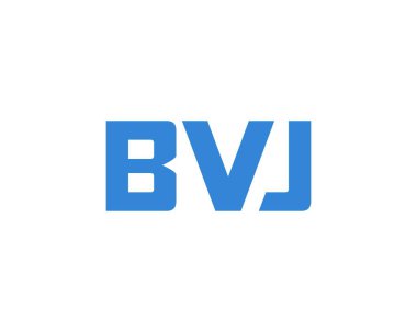 BVJ logo tasarım vektör şablonu. BVJ
