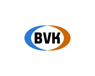 BVK Logo tasarım vektör şablonu. BVK