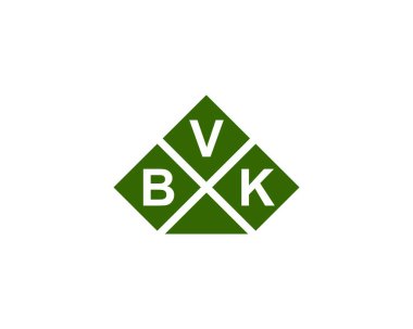 BVK Logo tasarım vektör şablonu. BVK