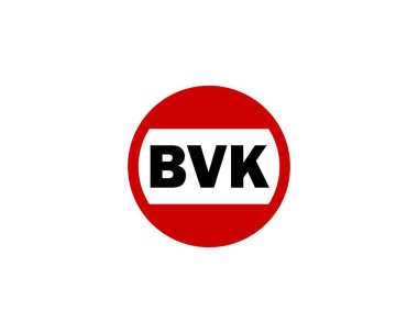 BVK Logo tasarım vektör şablonu. BVK