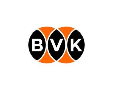 BVK Logo tasarım vektör şablonu. BVK
