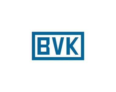 BVK Logo tasarım vektör şablonu. BVK