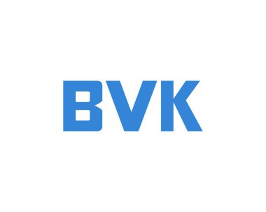 BVK Logo tasarım vektör şablonu. BVK