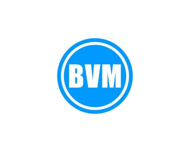 BVM logo tasarım vektör şablonu. BVM