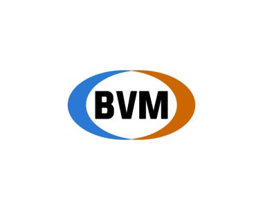 BVM logo tasarım vektör şablonu. BVM