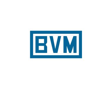 BVM logo tasarım vektör şablonu. BVM
