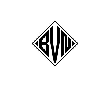 BVN logo tasarım vektör şablonu. BVN