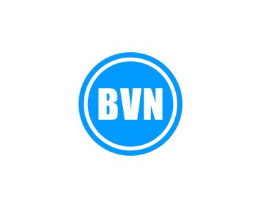 BVN logo tasarım vektör şablonu. BVN