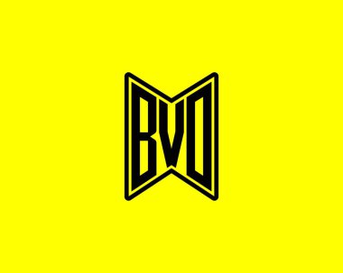 BVO logo tasarım vektör şablonu. BVO