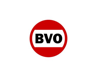 BVO logo tasarım vektör şablonu. BVO
