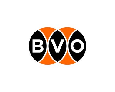 BVO logo tasarım vektör şablonu. BVO