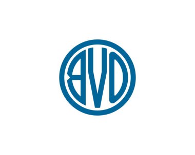 BVO logo tasarım vektör şablonu. BVO