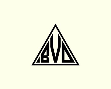 BVO logo tasarım vektör şablonu. BVO