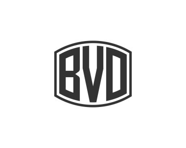 BVO logo tasarım vektör şablonu. BVO
