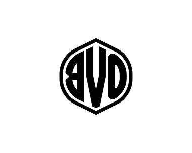 BVO logo tasarım vektör şablonu. BVO