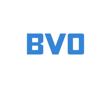 BVO logo tasarım vektör şablonu. BVO