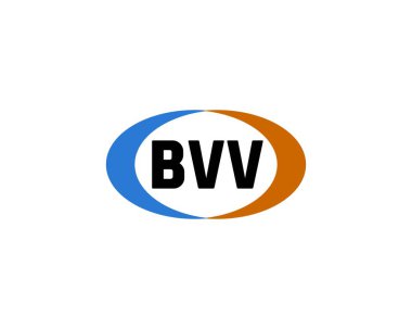 BVV Logo tasarım vektör şablonu. BVV