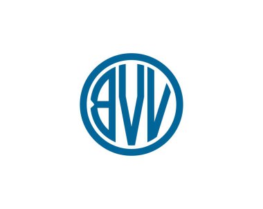 BVV Logo tasarım vektör şablonu. BVV