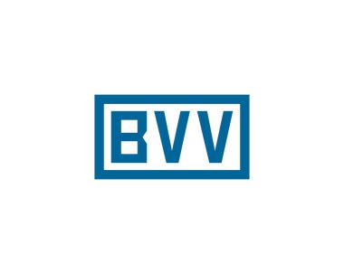 BVV Logo tasarım vektör şablonu. BVV
