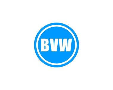 BVW logo tasarım vektör şablonu. BVW