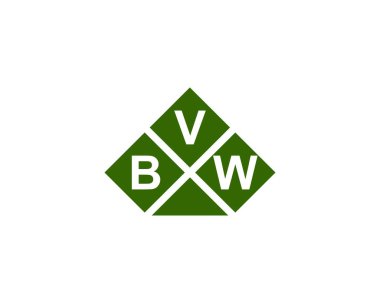 BVW logo tasarım vektör şablonu. BVW