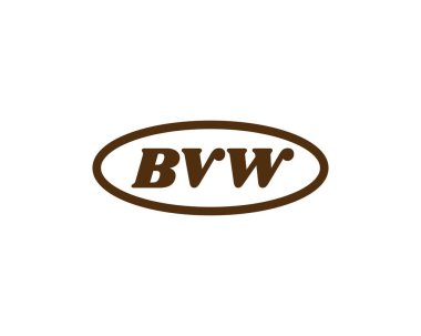BVW logo tasarım vektör şablonu. BVW