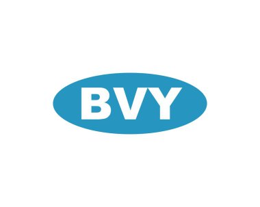 BVY Logo tasarım vektör şablonu. BVY