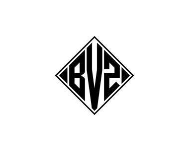 BVZ logo tasarım vektör şablonu. BVZ