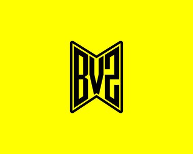 BVZ logo tasarım vektör şablonu. BVZ
