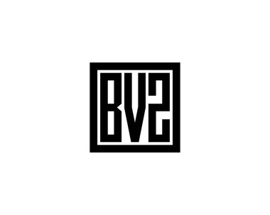 BVZ logo tasarım vektör şablonu. BVZ