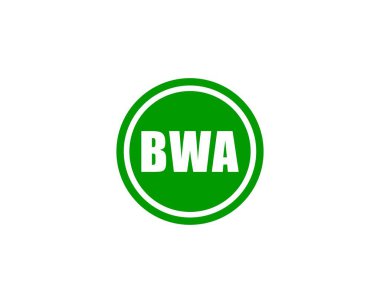 BWA logo tasarım vektör şablonu. BWA
