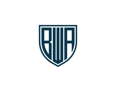 BWA logo tasarım vektör şablonu. BWA