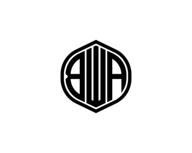BWA logo tasarım vektör şablonu. BWA