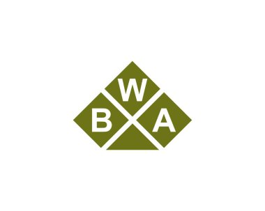 BWA logo tasarım vektör şablonu. BWA