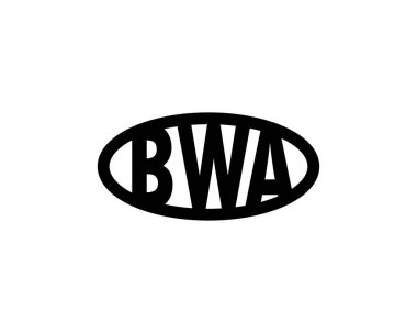 BWA logo tasarım vektör şablonu. BWA